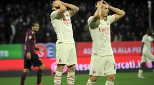 Милан направи грешна стъпка в борбата за титлата в Италия