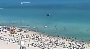 Хеликоптер се разби на плаж в Маями само на метри