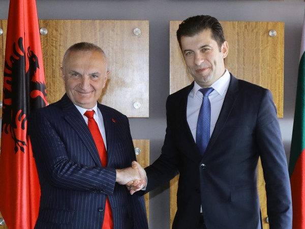 Министър-председателят Кирил Петков се срещна с президента на Албания Илир