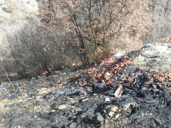 Пожар унищожи близо пет декара гора в землището на Кричим,