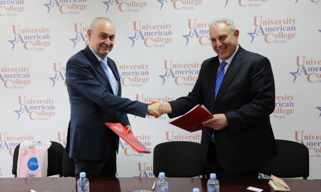 ВУЗФ подписа 3 меморандумa за сътрудничество с водещите частни университети в Северна Македония