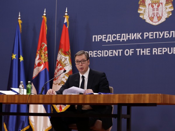 Сръбският държавен глава Александър Вучич обяви, че е получил информация