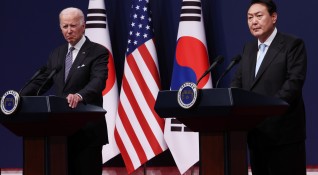 Президентите на САЩ Джо Байдън и на Република Корея Юн