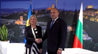 Президентът Румен Радев и министър председателят на Швеция Магдалена Андерсон проведоха