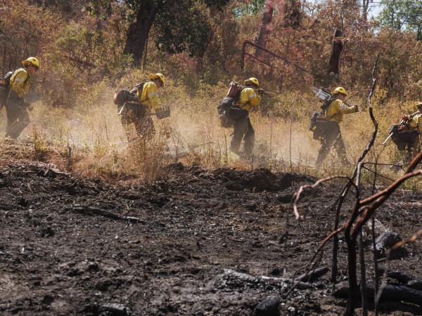 Най-обширният пожар в Калифорния за тази година напредна в неделя