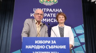 Централната избирателна комисия заличи регистрацията на коалицията Български дух и
