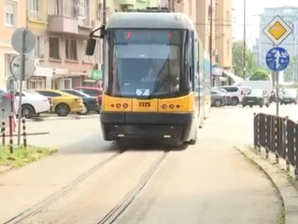 Временното трамвайно трасе по столичния бул. Ген. Скобелев трябва да