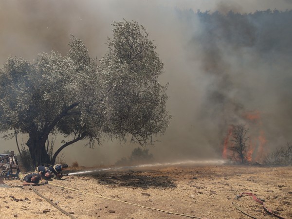 Голям горски пожар се разрази в турския средиземноморски окръг Анталия,