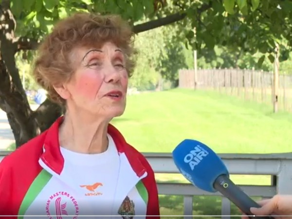 91-годишната спортистка Розка Станчева, по-известна като баба Розка, за която
