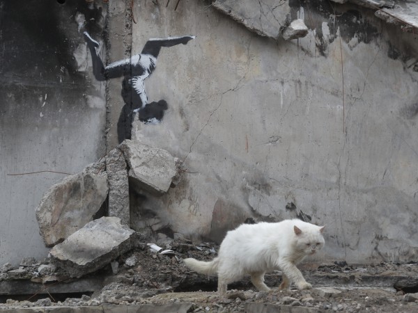 Снимка: Банкси потвърди, че е нарисувал 7 графита в Украйна