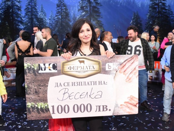 Снимка: Веселка Маринова е победителят във „Фермата“ 8 по bTV