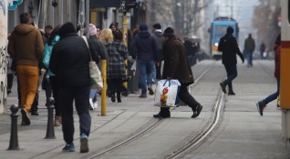 Снимка БГНЕС Трамвай аварира на пл Славейков малко след 14 30