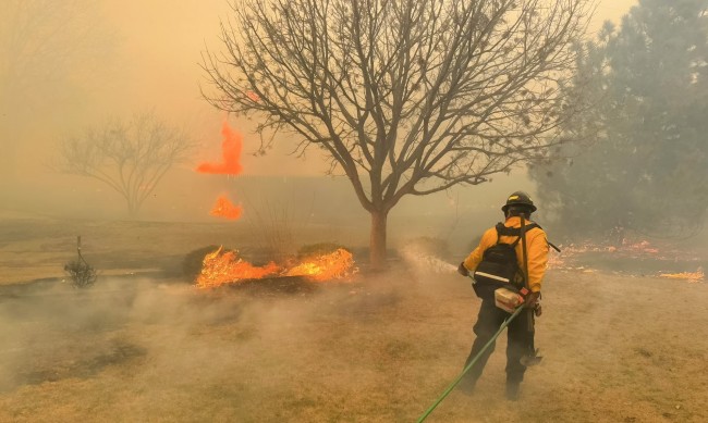 В Тексас бушуват много горски пожари, има и извън контрол