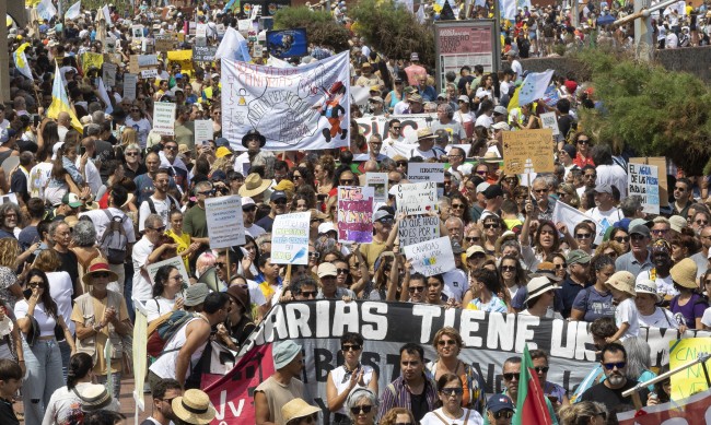 Протест в испанския град Малага срещу масовия туризъм
