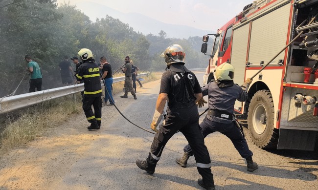 Почти ликвидиран е големият пожар край Стара Загора