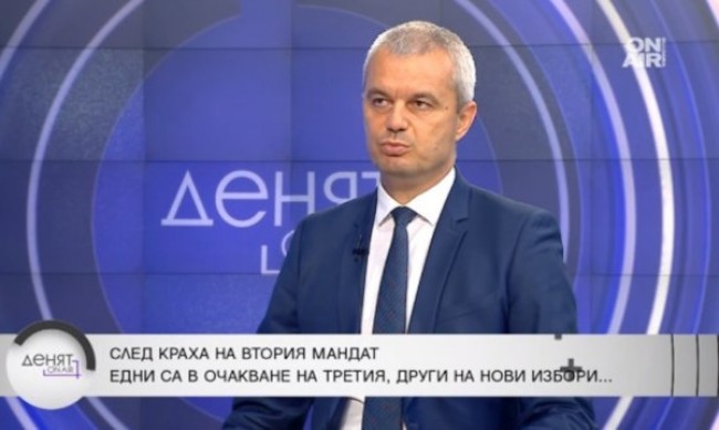 Костадинов: ПП-ДБ дават повторен шанс на Борисов и Пеевски
