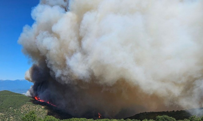 Пожарът в Славянка застрашава гръцко село